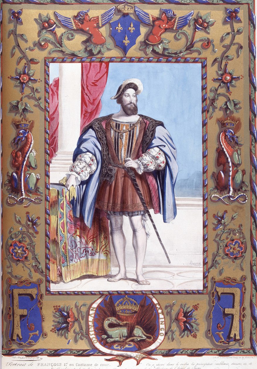 Ritratto di Francesco I in costume di corte da French School