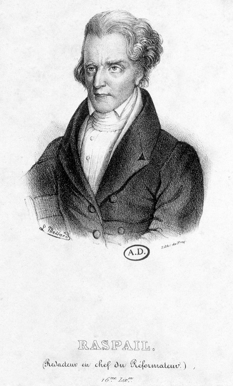 Ritratto di François Vincent Raspail (1794 - 1878): Caporedattore del Riformatore da French School