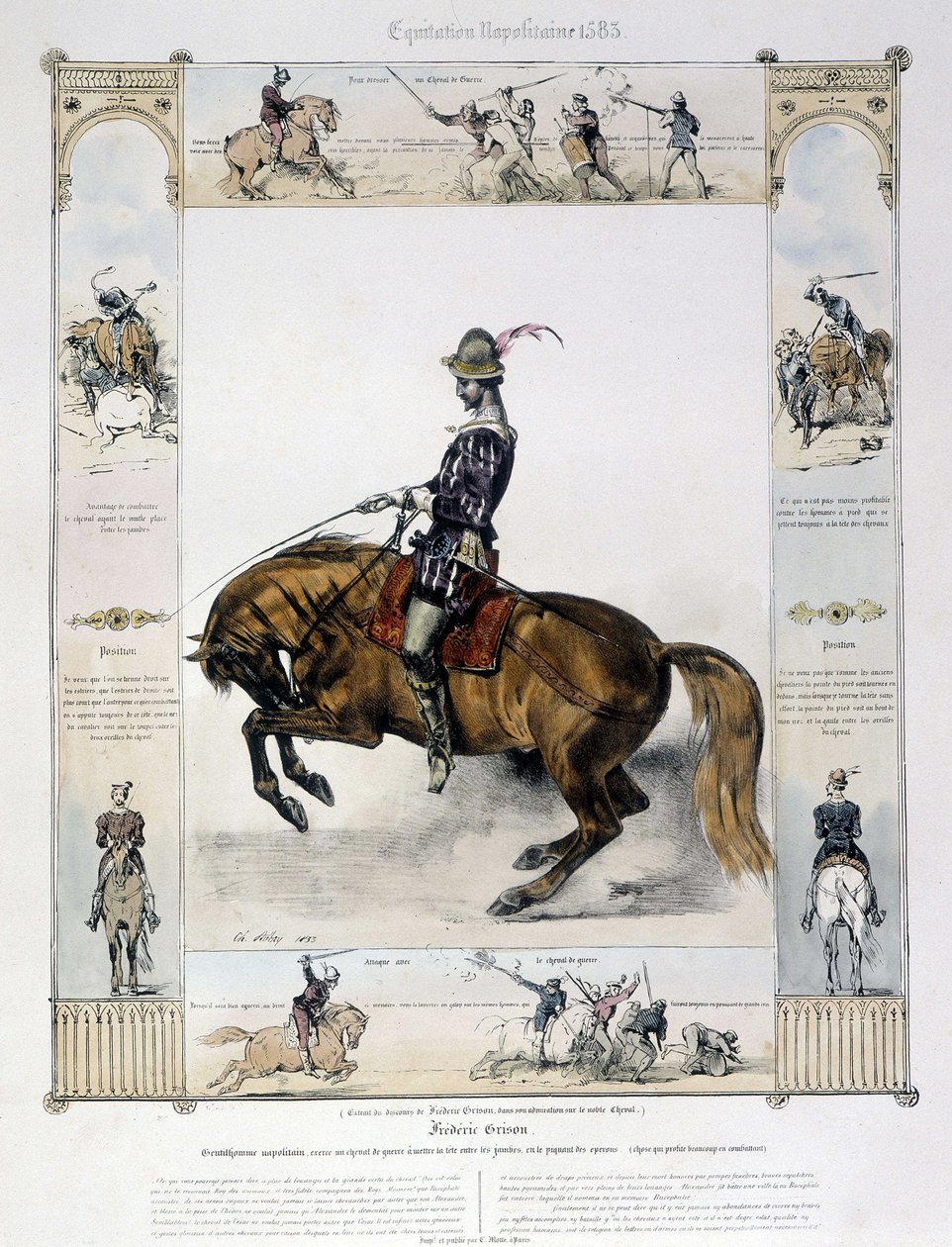Ritratto di Frédéric Grison in "Storia pittoresca dell