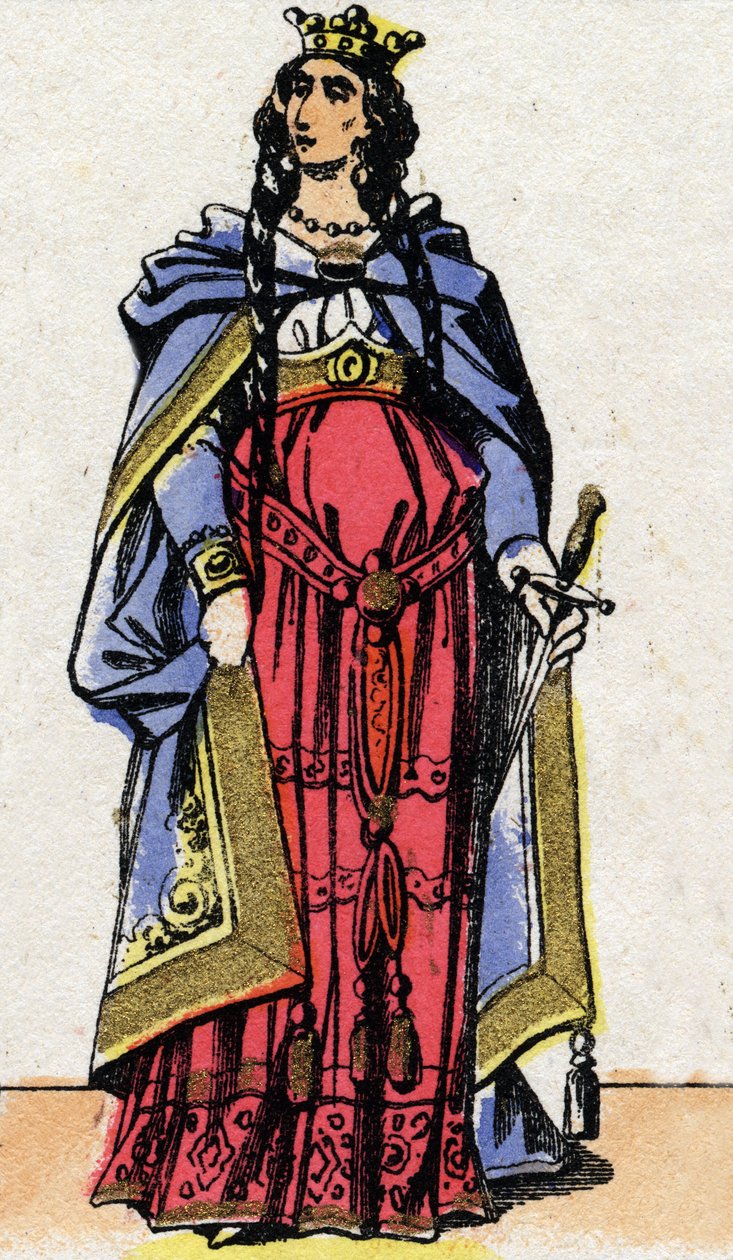 Ritratto di Fredegonda, regina di Neustria (545-597) da French School