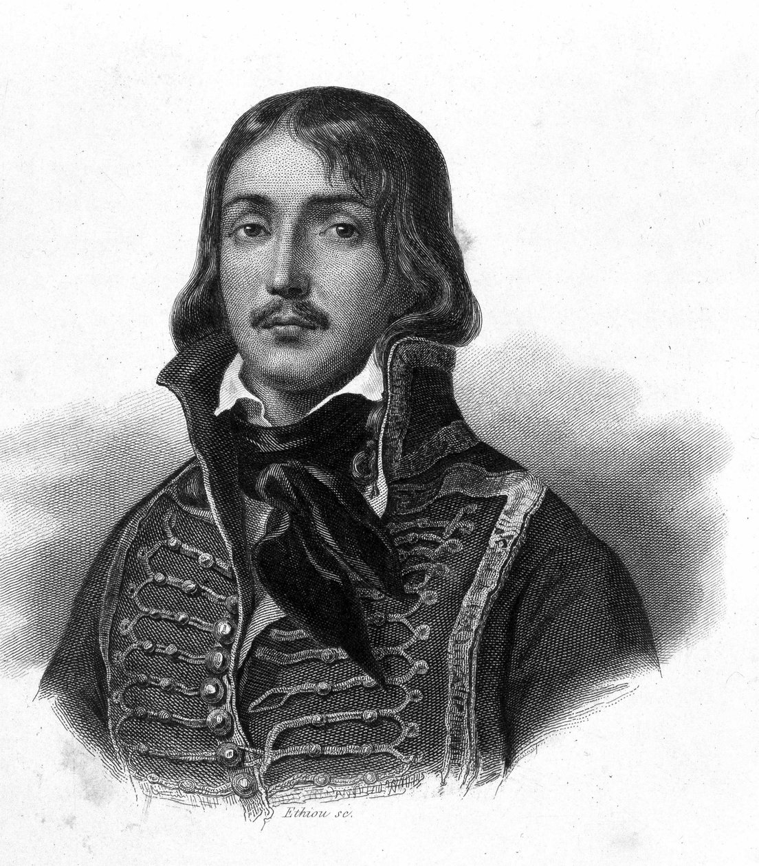Ritratto del Generale François Séverin Marceau Desgraviers - in "Rivoluzione francese" di Thiers, XIX secolo da French School