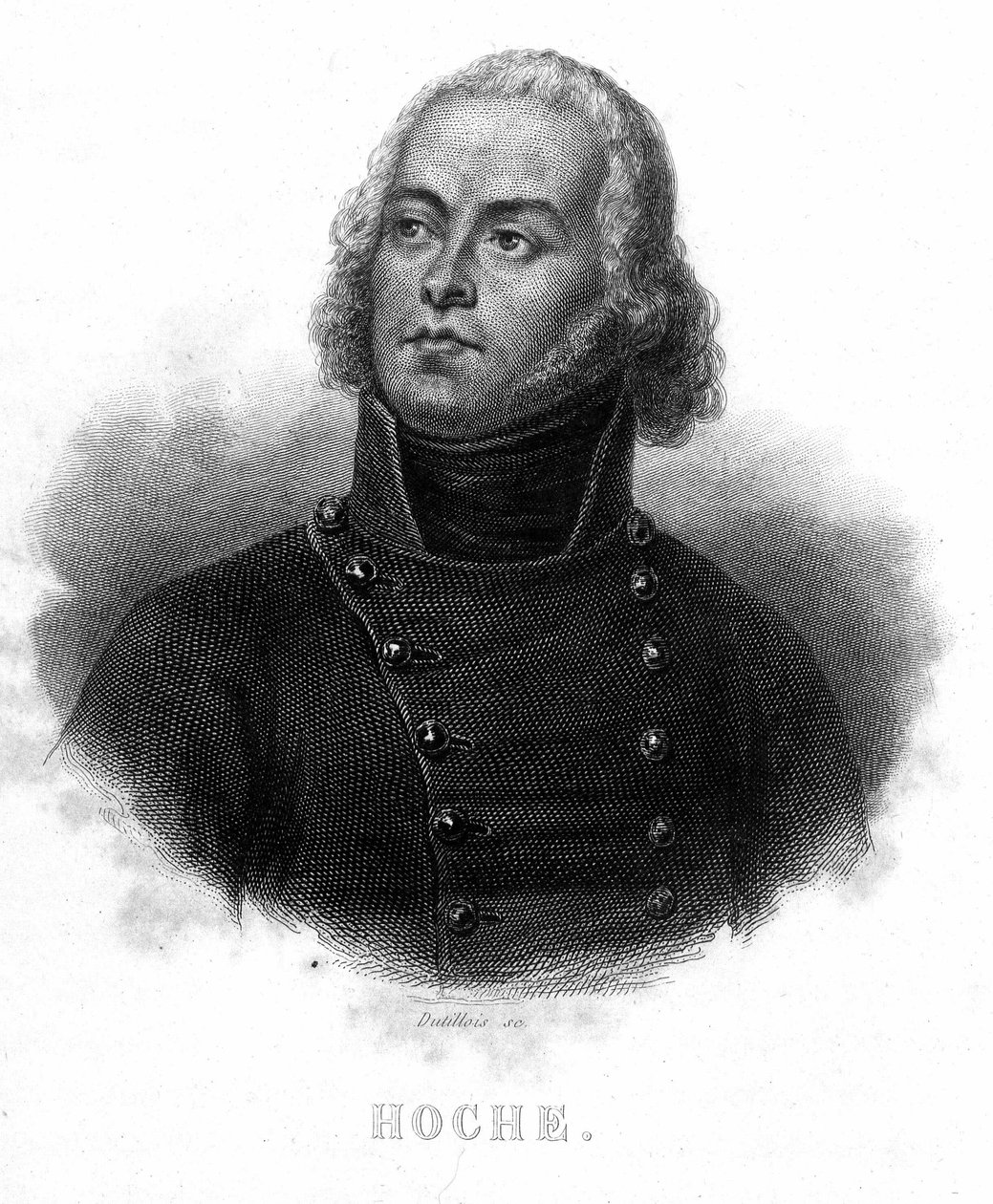 Ritratto del Generale Lazare Louis Hoche - in "Rivoluzione francese" di Thiers, XIX secolo da French School