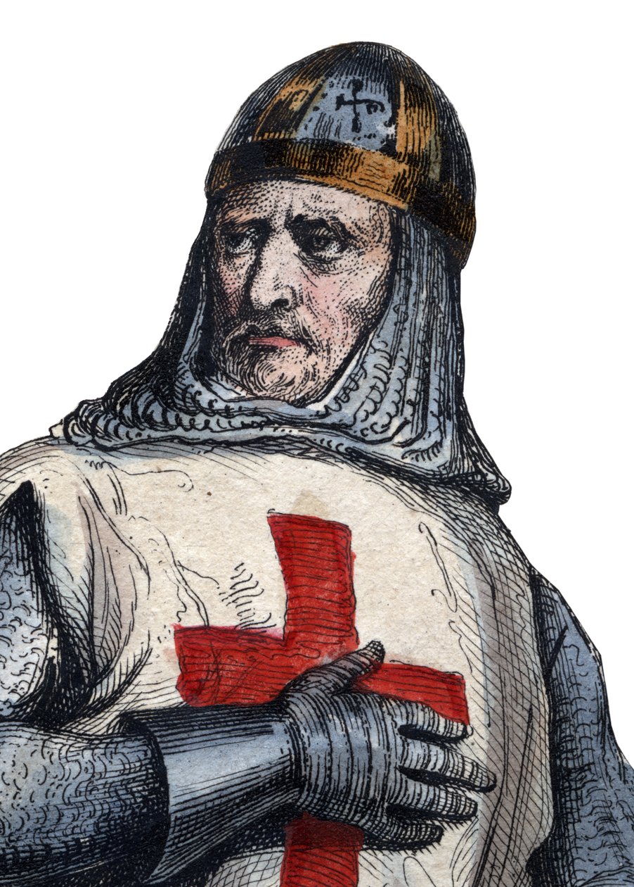 Ritratto di Goffredo di Buglione (1040/61-1100), cavaliere franco, uno dei leader della Prima Crociata da French School