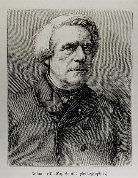 Ritratto di Heinrich Daniel Ruhmkorff (1803-77) da French School