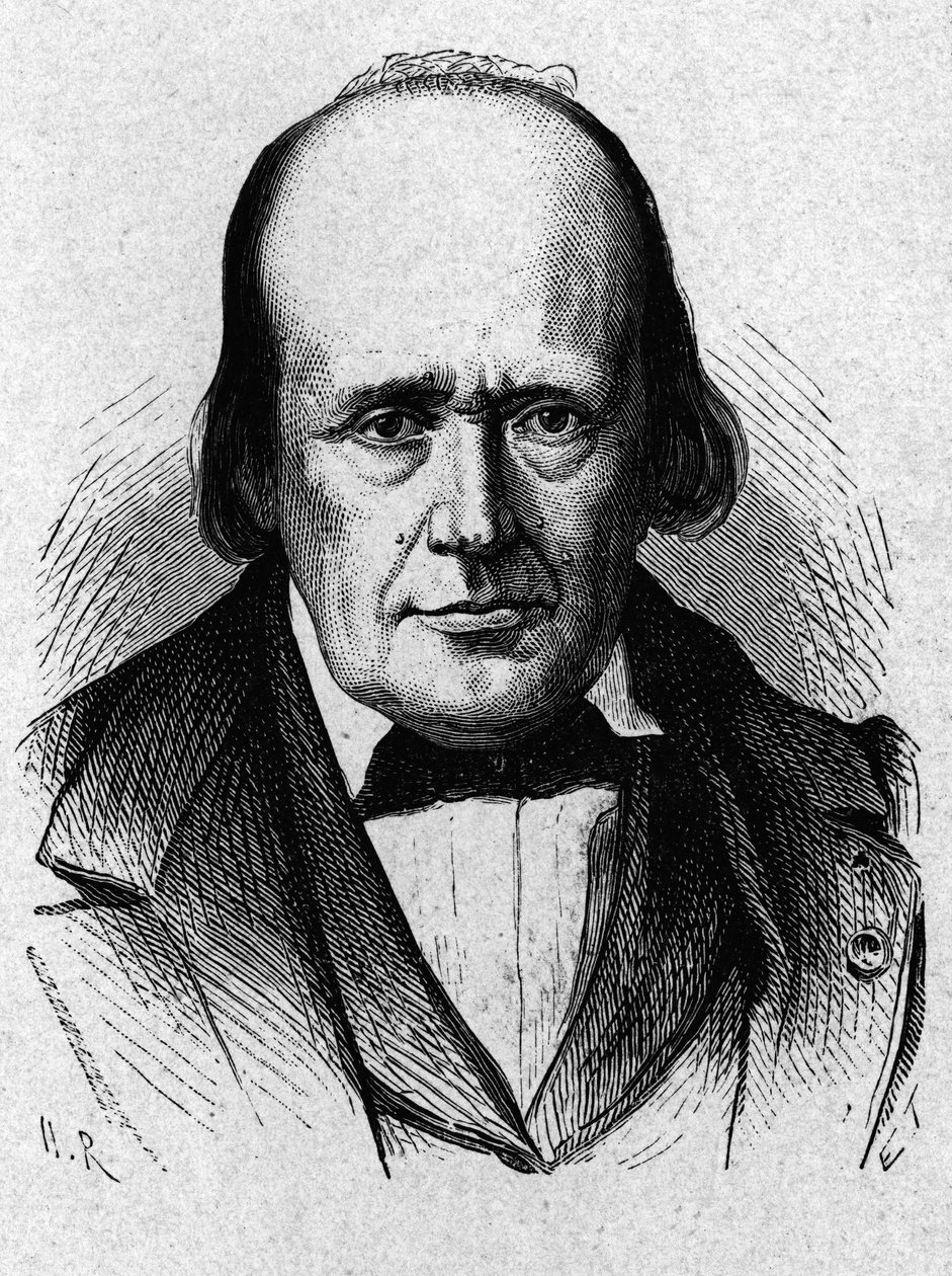 Ritratto di Henri Milne - Edwards (1800 - 1885), fisiologo francese - in "Album della Scienza; illustri scienziati; Grandi scoperte" 1896. da French School