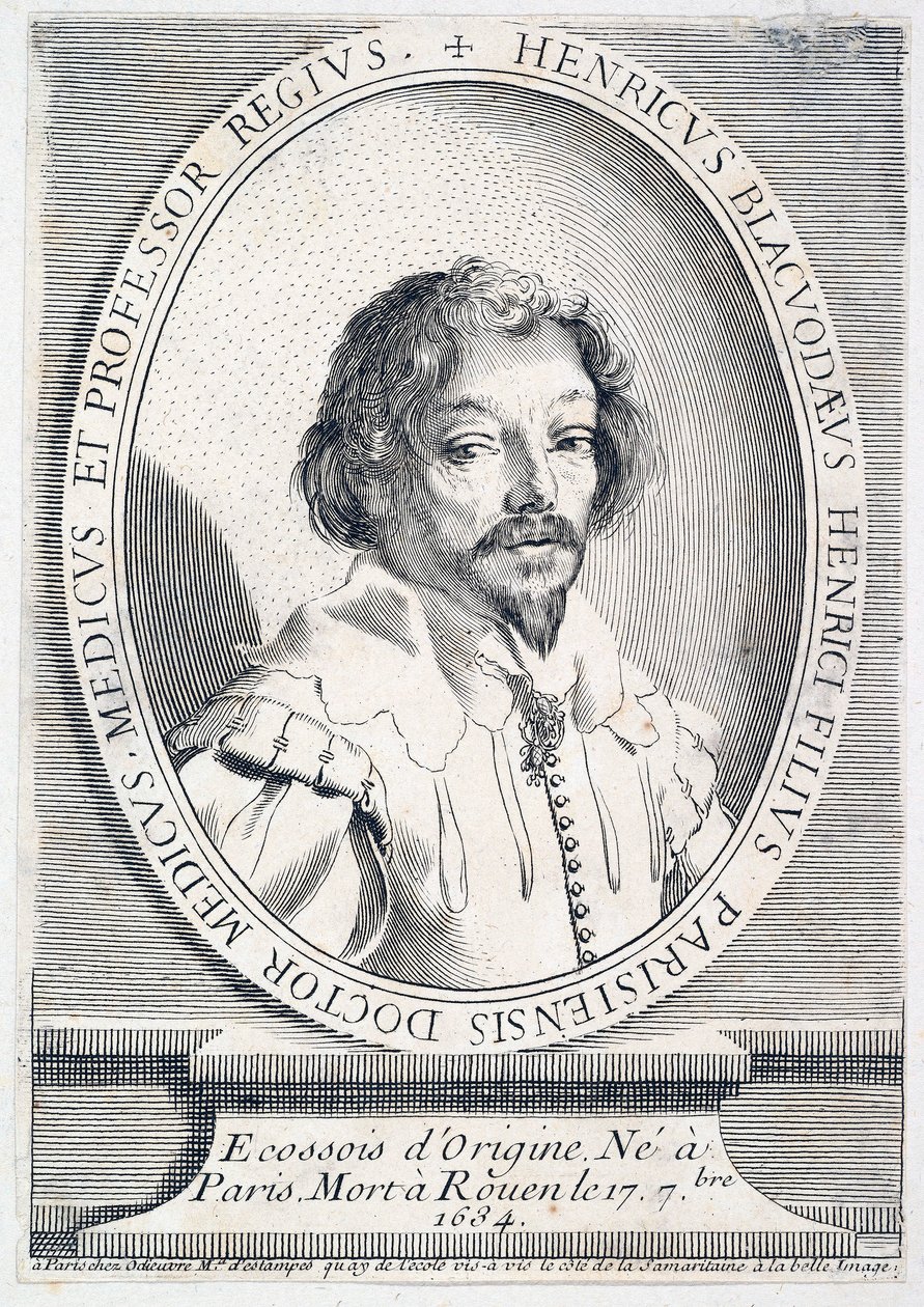 Ritratto di Henry Blackwood, morto nel 1634, pub. 1755-65 incisione, 1755 da French School