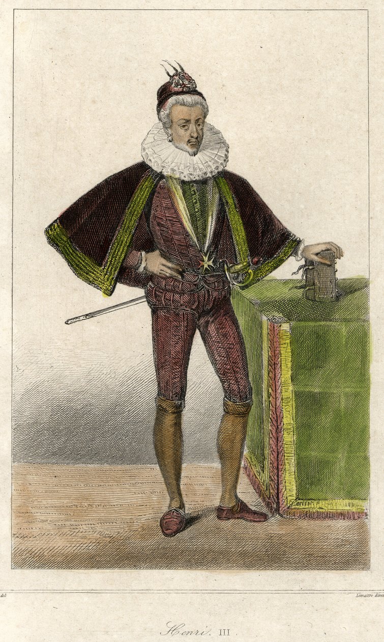 Ritratto di Enrico III (1551 - 1589), Re di Francia da French School