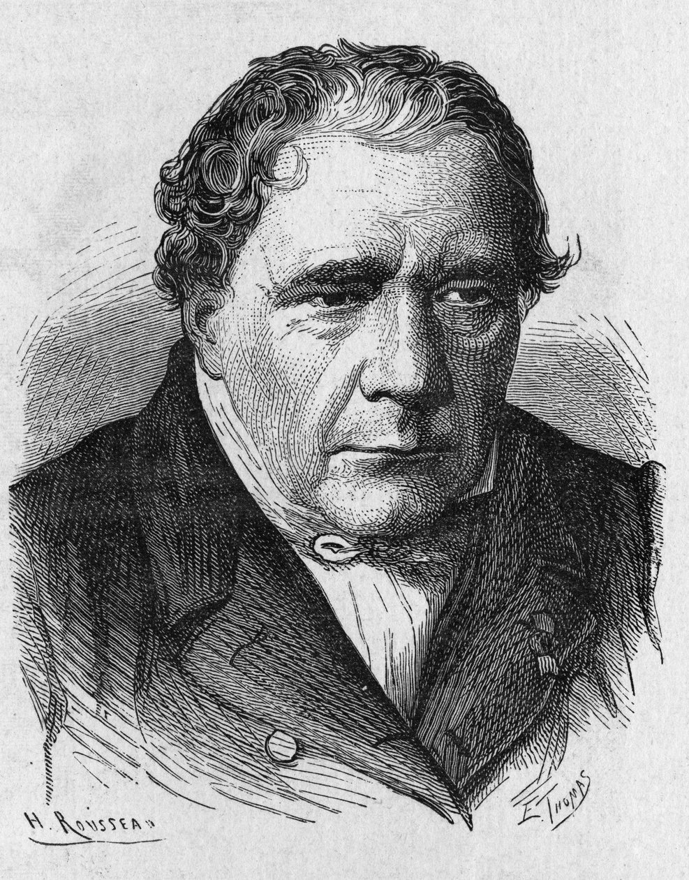 Ritratto di Jacques Babinet (1794 - 1872), fisico e astronomo francese - in "Album della Scienza; illustri scienziati; Grandi scoperte" 1896 da French School