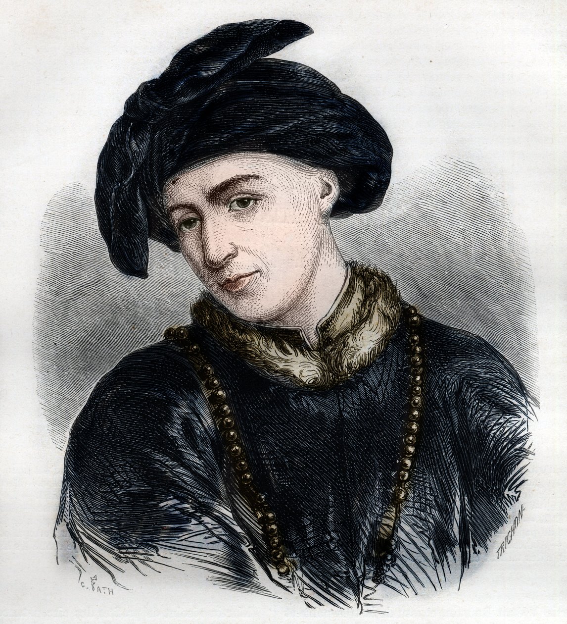 Ritratto di Jan Hus (o Jean Huss) da French School