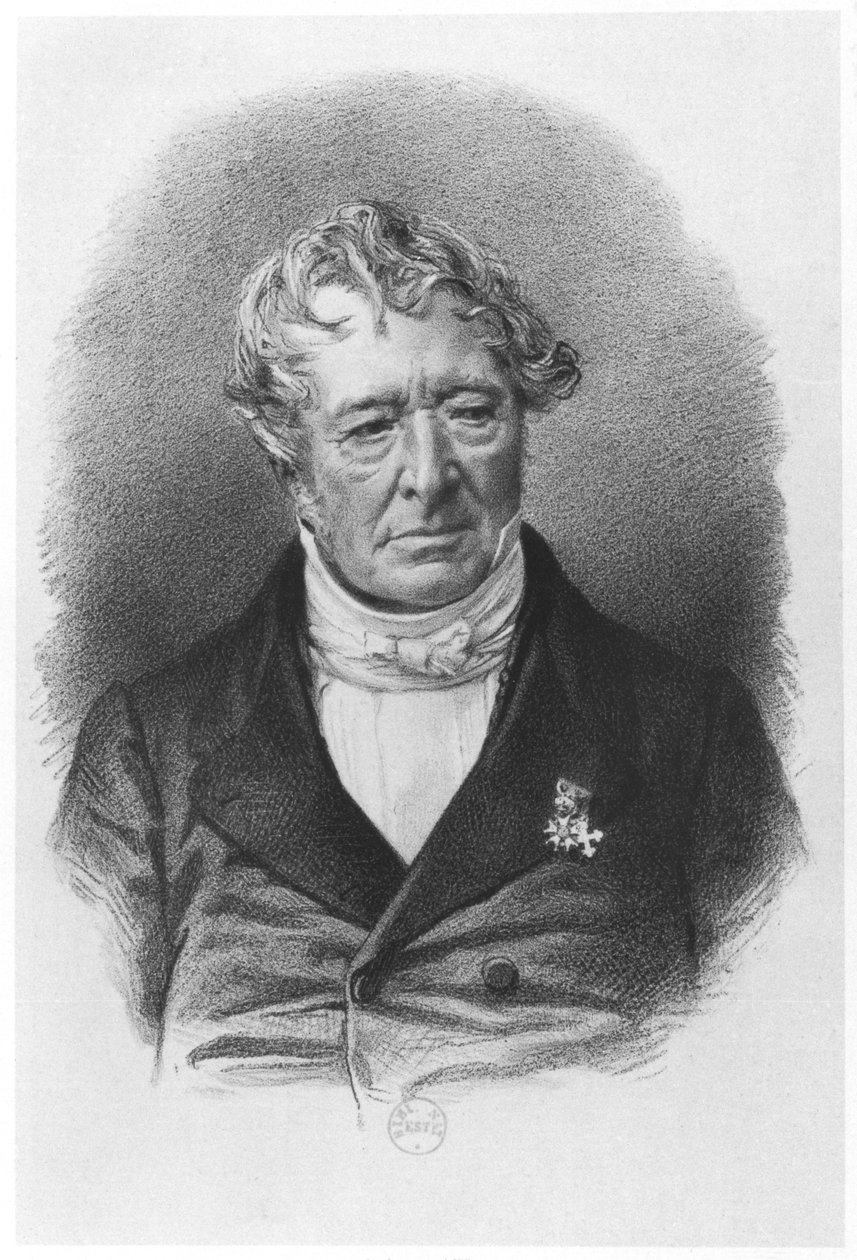 Ritratto di Jean-Jacques Champollion (1778-1867) detto Champollion-Figeac, stampato da Lemercier & Co da French School
