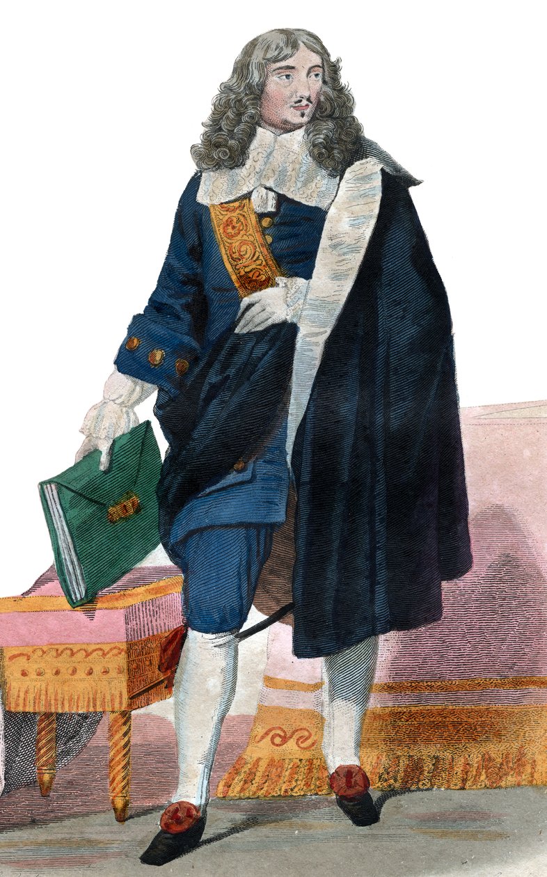 Ritratto di Jean Baptiste Colbert (1619-1683), politico francese da French School