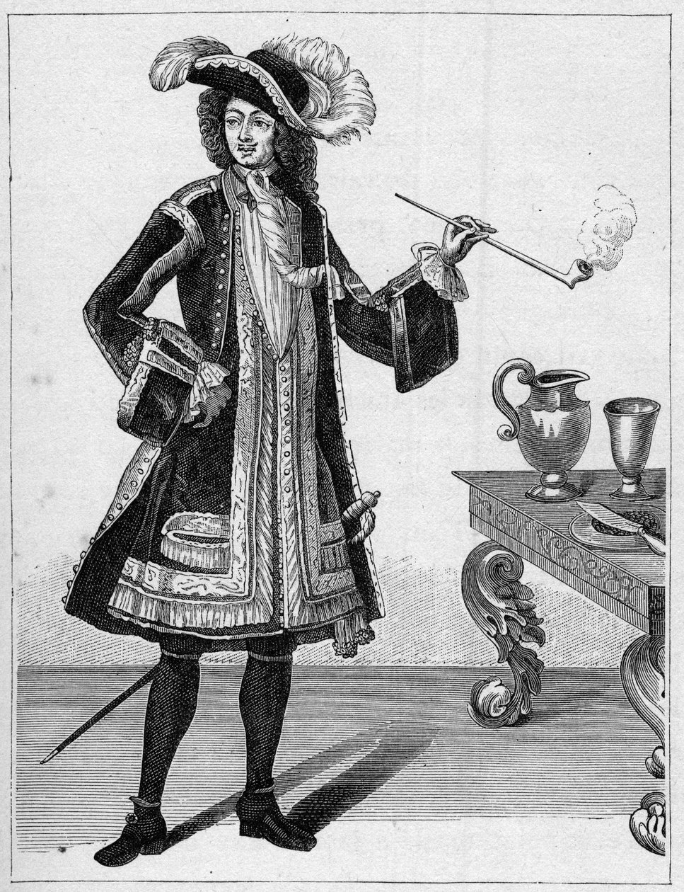 Ritratto di Jean Bart (1651-1702), corsaro francese. Incisione in “La Marine et les colonies: commerce” da French School