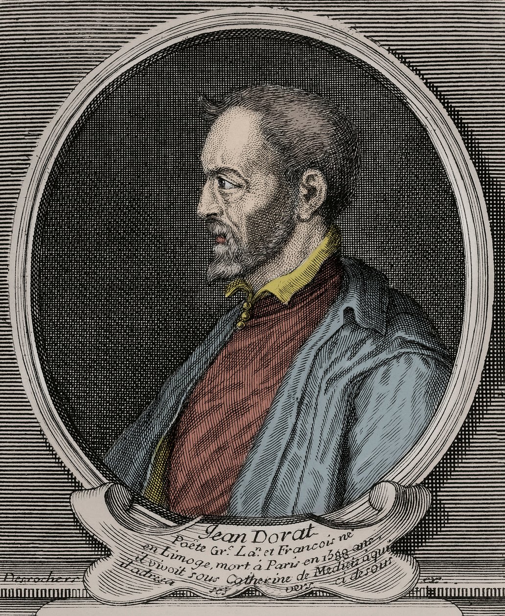 Ritratto di Jean Dorat (Auratus di nome reale Jean Dinemandi) da French School