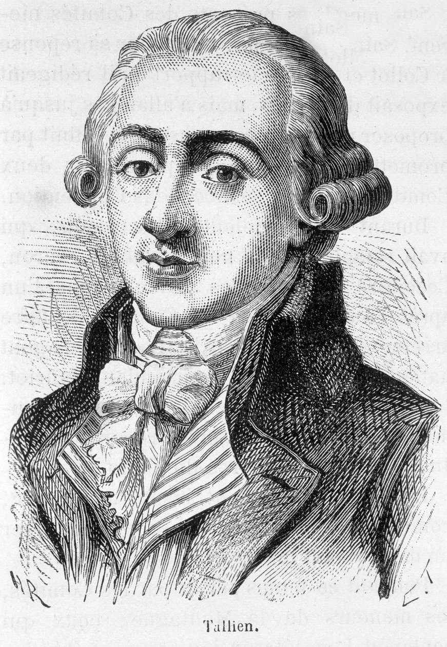 Ritratto di Jean Lambert (Jean-Lambert) Tallian, politico francese (1767-1820) - in "L