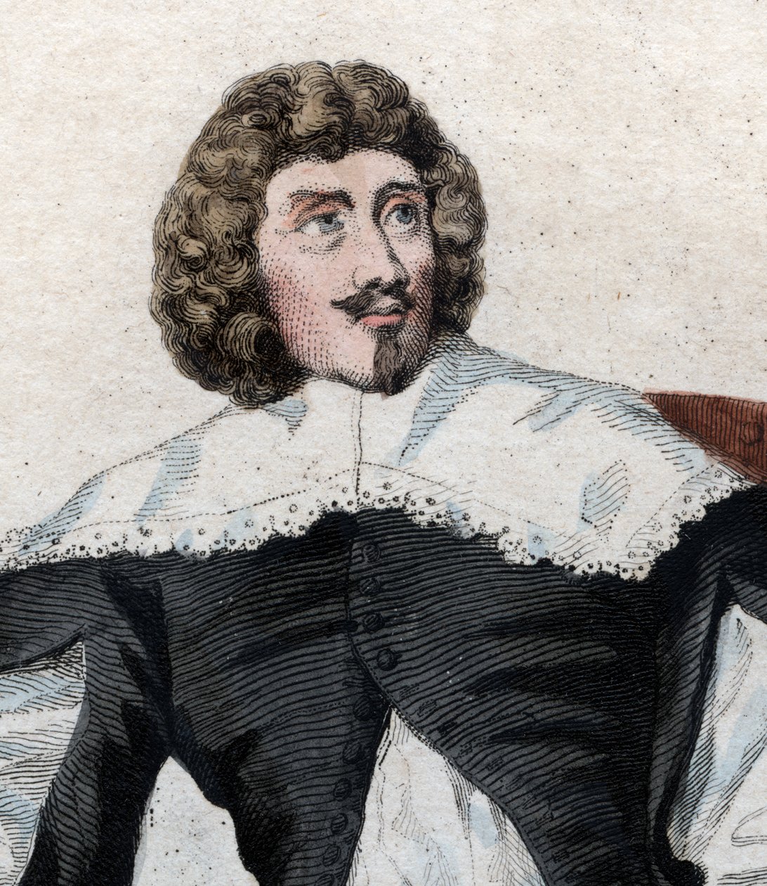 Ritratto di Jean Louis Guez de Balzac (1597-1654), autore francese da French School