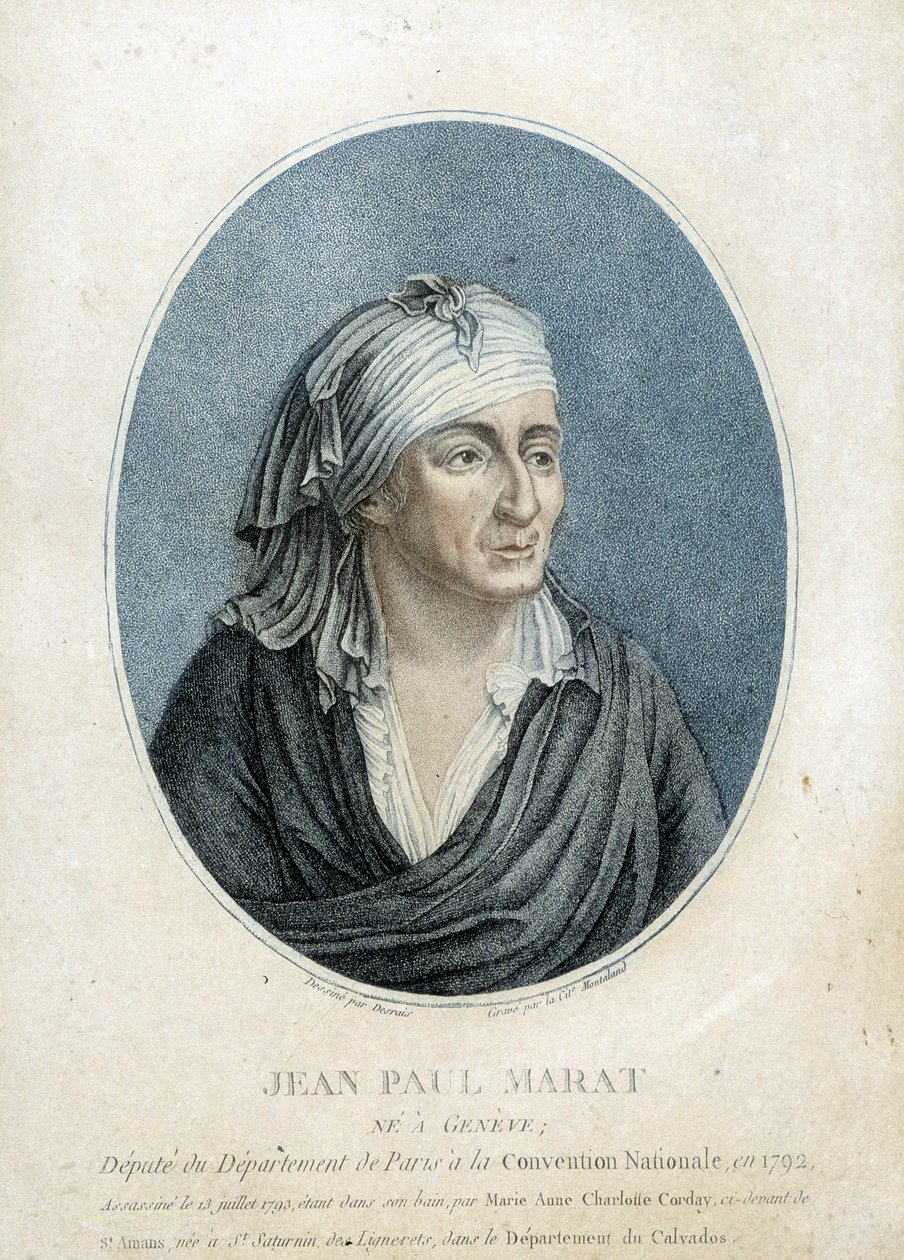 Ritratto di Jean Paul Marat (1743-1793), medico, pubblicista e politico francese da French School