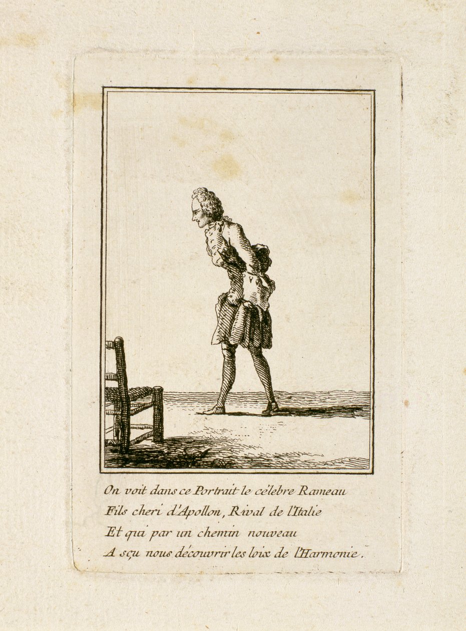 Ritratto di Jean Philippe Rameau da French School