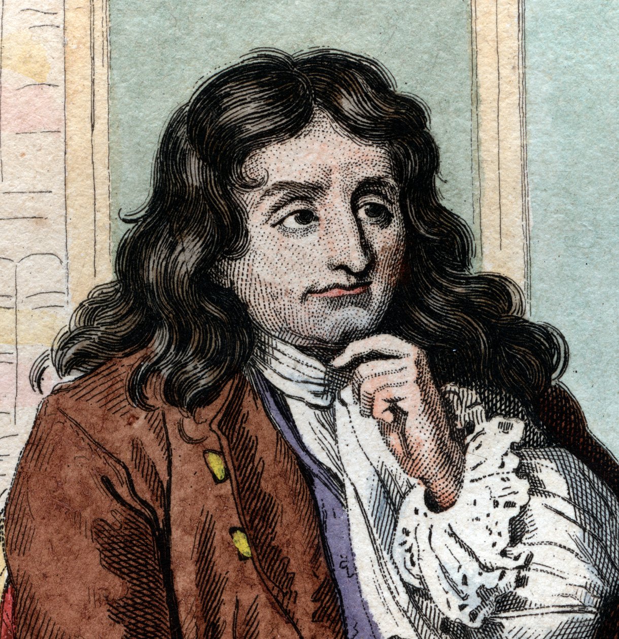 Ritratto di Jean de La Fontaine (1621-1695) da French School