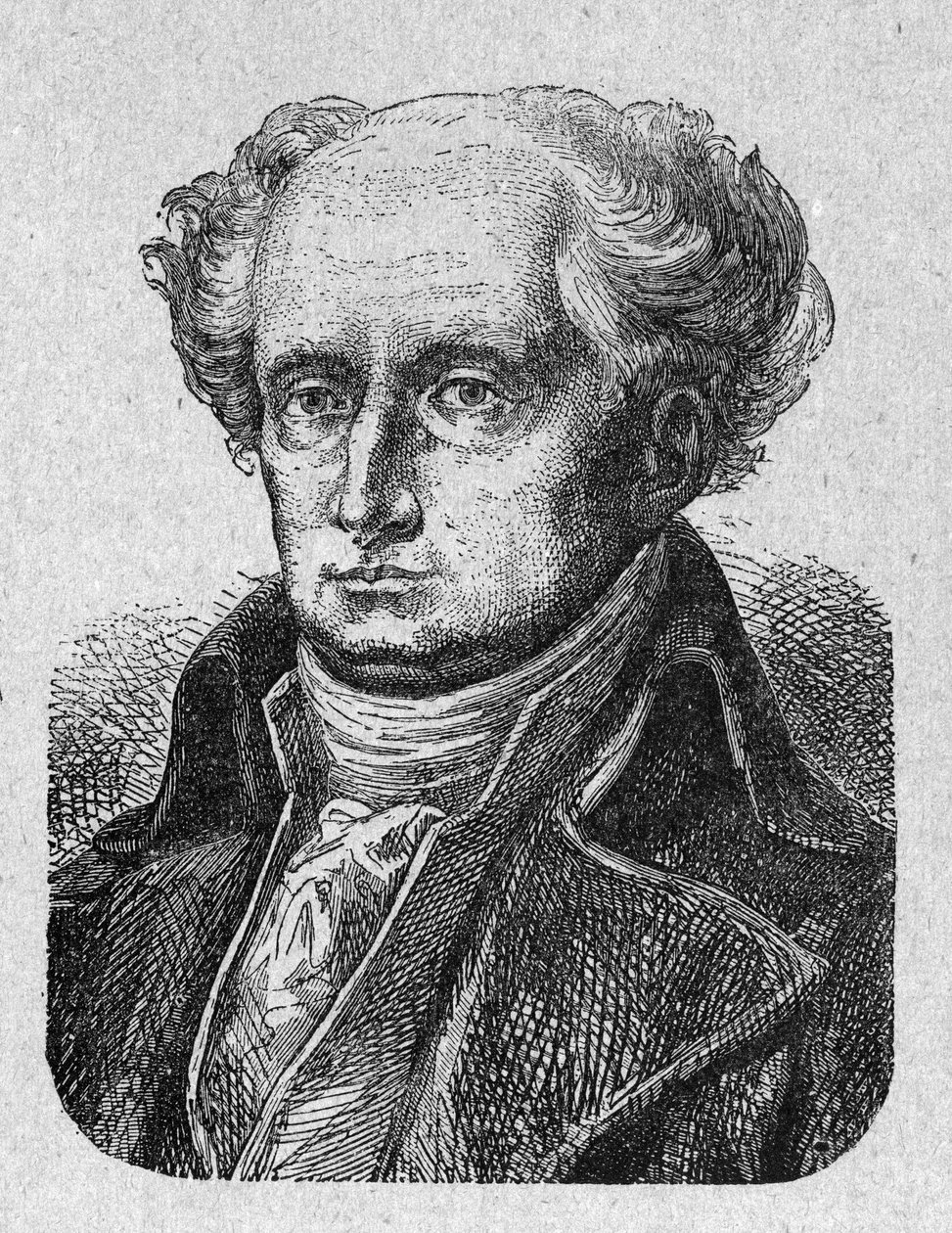 Ritratto di Joseph Jerome Simeon (1749-1842), avvocato e politico francese. Incisione del 1889. Collezione privata da French School