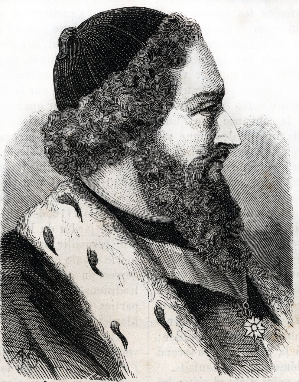 Ritratto di Joseph Pitton de Tournefort (1656-1708) (incisione) da French School