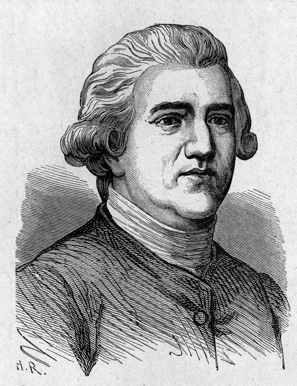 Ritratto di Josiah Wedgwood (1730 - 1795), artista e industriale britannico - in "Album della Scienza; illustri studiosi; Grandi Scoperte" 1896 da French School