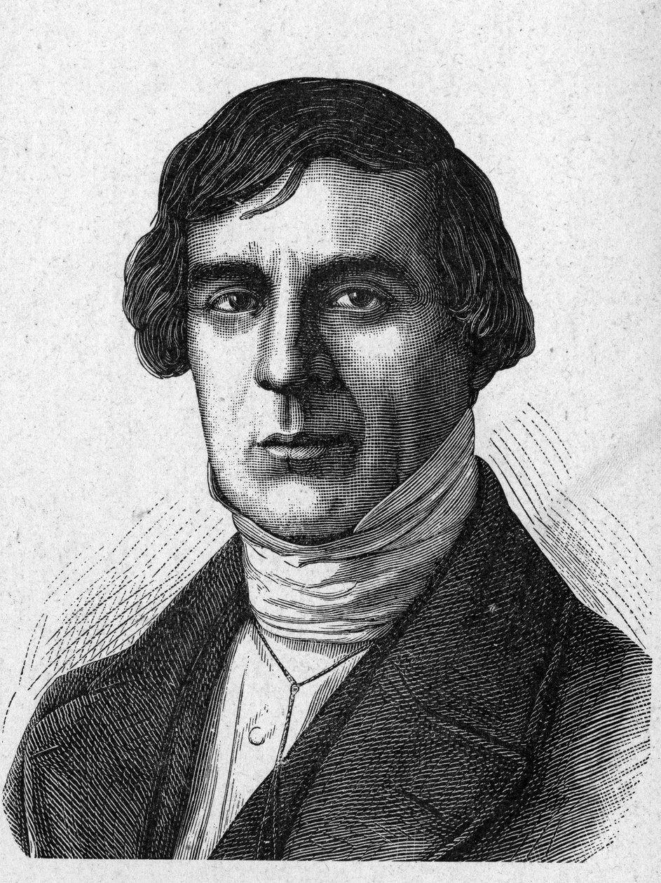 Ritratto di Jules Barthélemy Saint-Hilaire (1805 - 1895), studioso e politico francese - in "Album della Scienza; studiosi illustri; Grandi scoperte" 1896 da French School