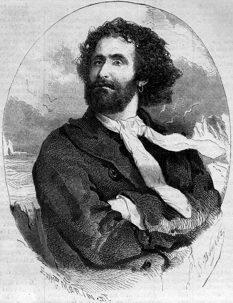 Ritratto di Lafontaine (Henry Lafontaine) da French School