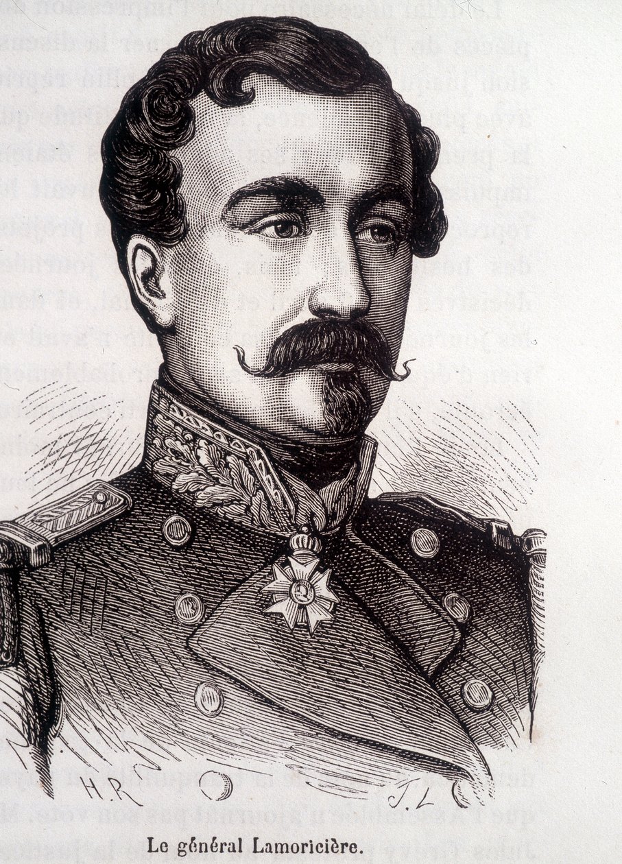 Ritratto di Lamoricière, generale e politico francese (1806 - 1865) da French School