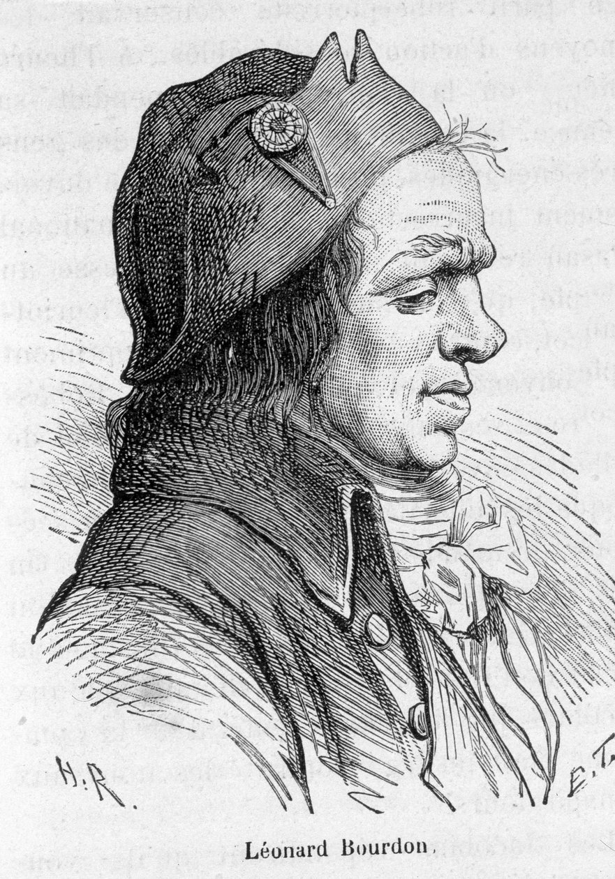 Ritratto di Léonard Bourdon (1754-1807), politico francese - in "L