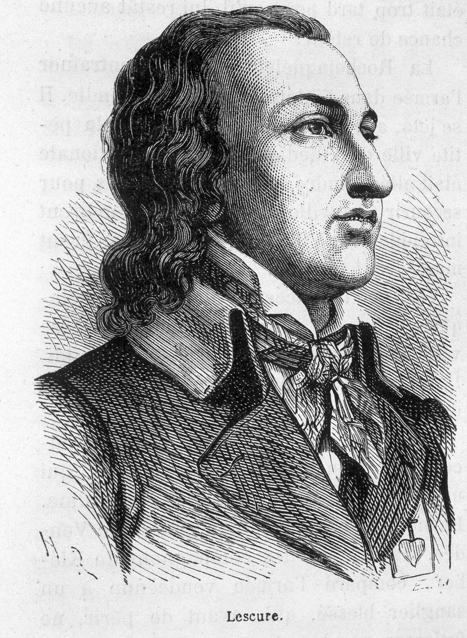 Ritratto di Lescure, capo della Vandea (1766 - 1793) - in "L