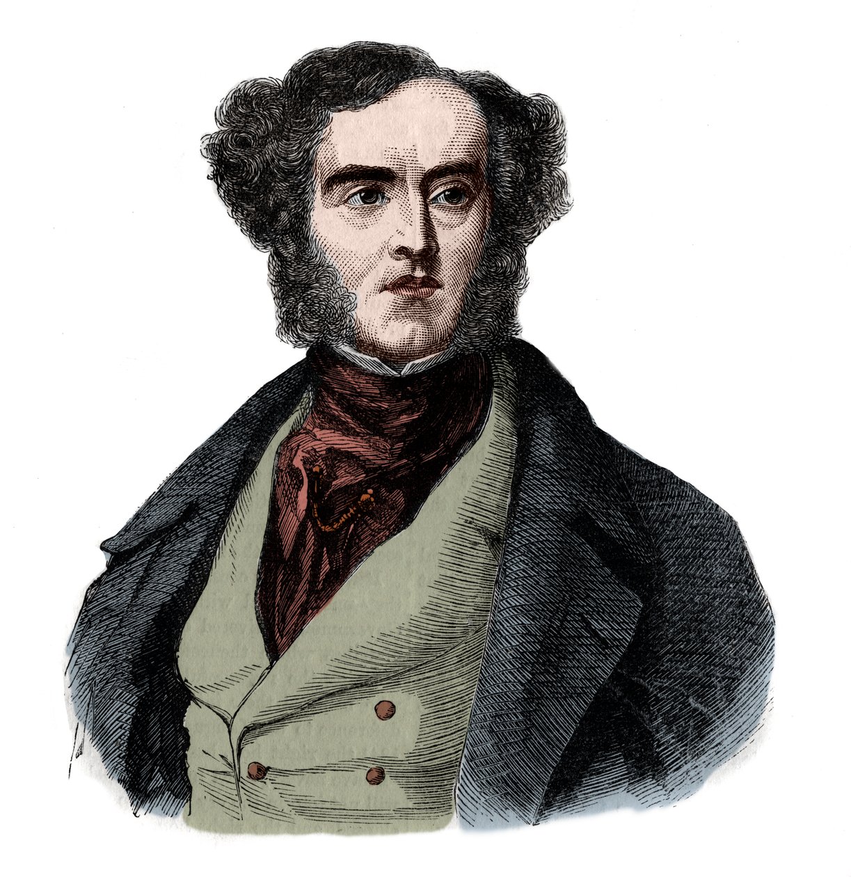 Ritratto di Lord George Cavendish Bentinck (1802-1848) da French School