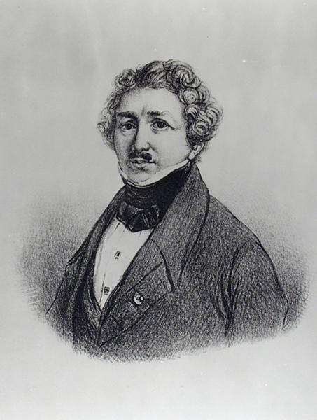 Ritratto di Louis-Jacques Daguerre da French School