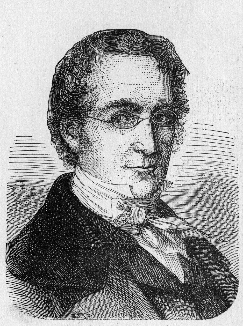 Ritratto di Louis-Joseph Gay-Lussac (Louis Joseph Gay Lussac) (1778 - 1850) - in "Album of Science; illustrious scholars; Great discoveries" 1896 da French School