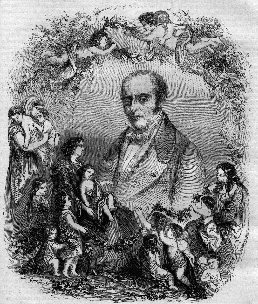 Ritratto di Louis Benoit Guersant (1777-1848), medico francese da French School