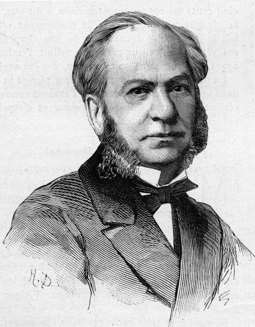 Ritratto di Louis Brandus (deceduto 1887) famoso editore musicale del XIX secolo da French School
