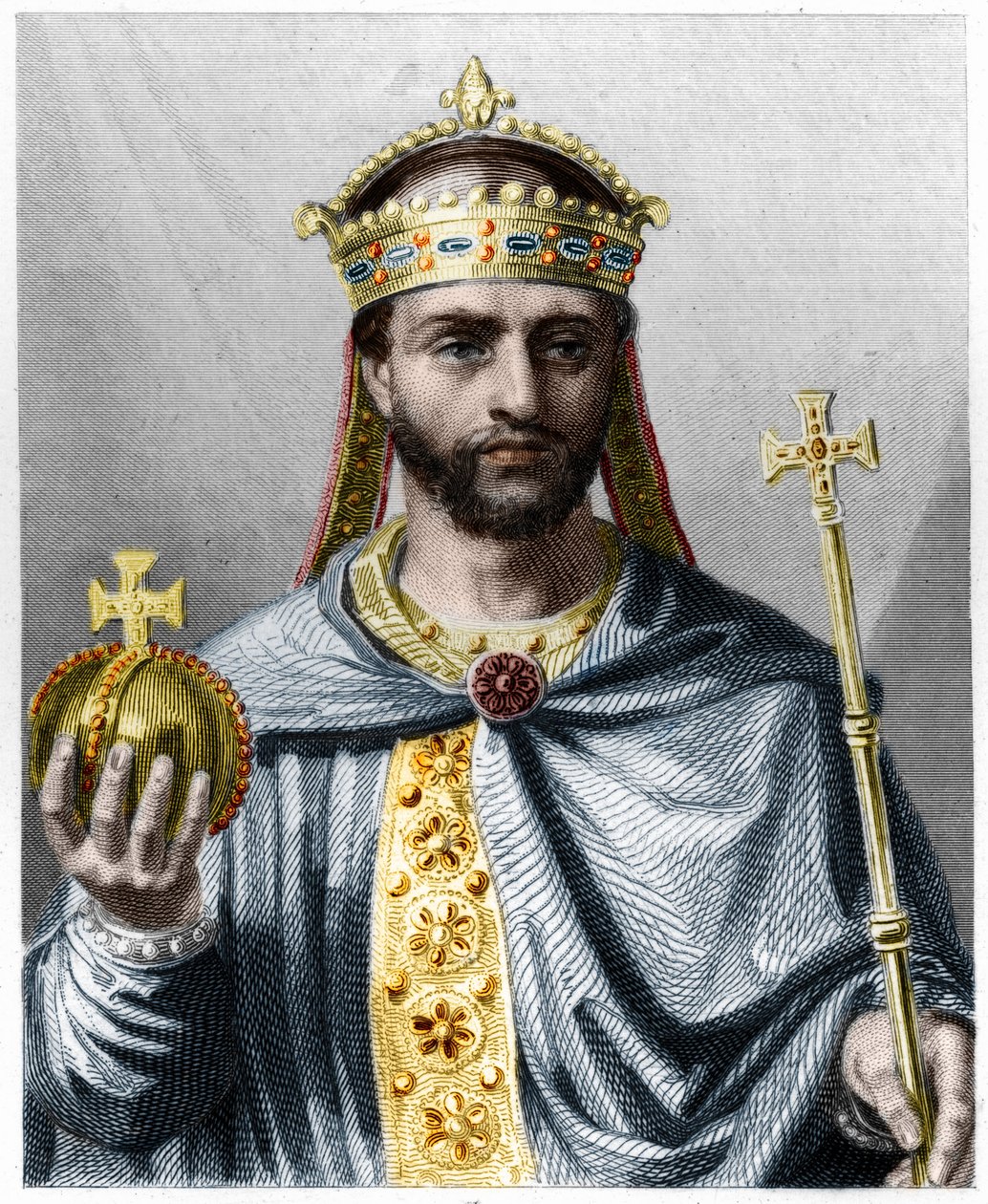 Ritratto di Luigi I il Pio o il Bonario (778-840), Imperatore d