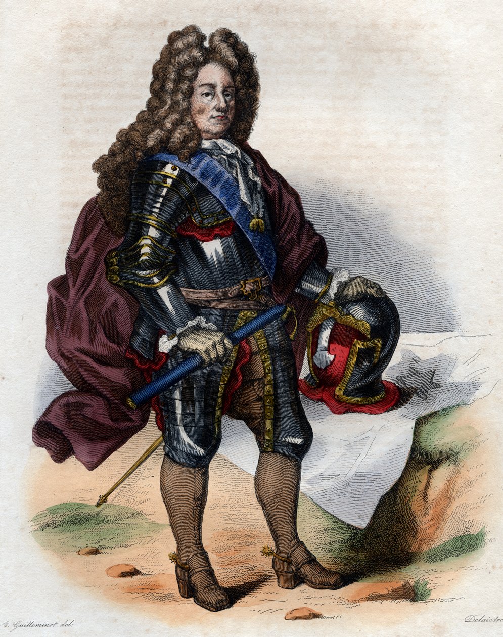 Ritratto di Louis Joseph de Bourbon, duca di Vendôme (1645-1712), comandante militare francese e maresciallo di Francia da French School
