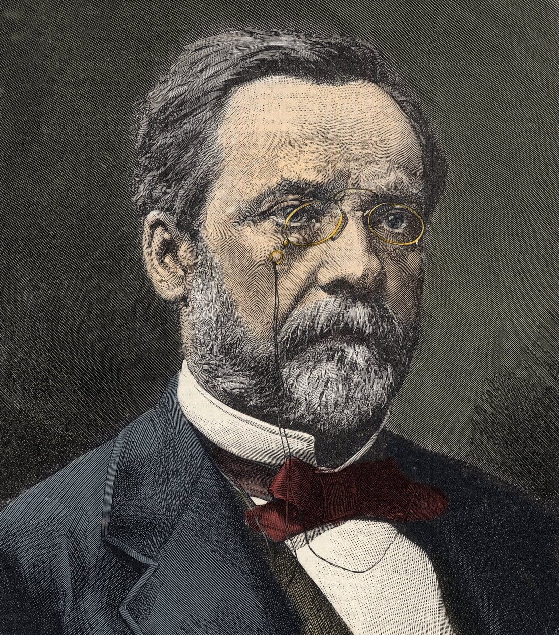 Ritratto di Louis Pasteur (1822-1895), chimico e microbiologo inglese da French School