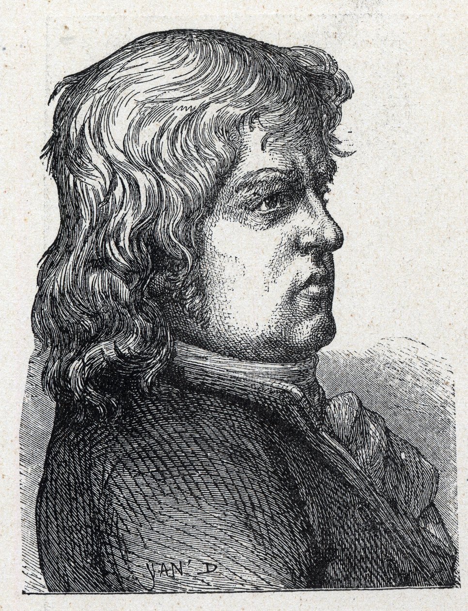 Ritratto di Marc Guillaume Alexis Vadier (1736-1828), politico rivoluzionario francese. Incisione del 1889. Collezione privata da French School