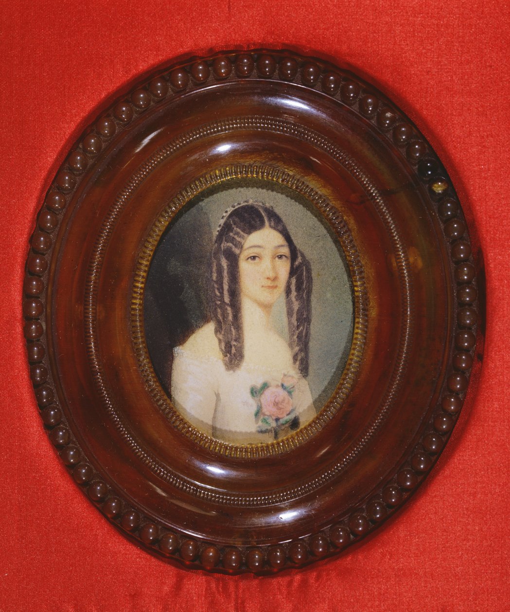 Ritratto di Marie Duplessis (1824-1847) anche conosciuta come La Dame aux Camelias, 1847 da French School