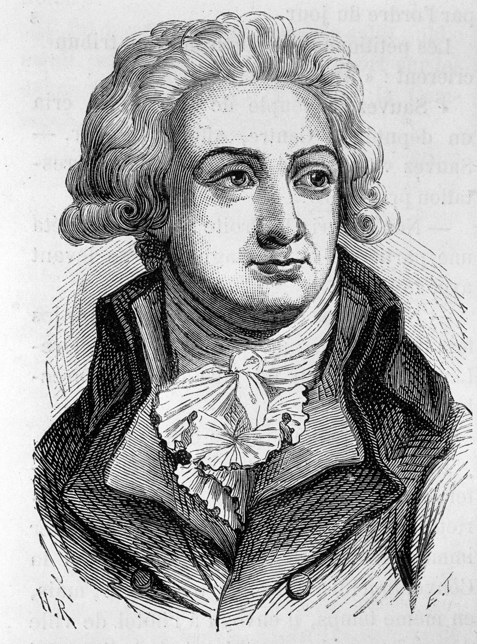 Ritratto di Marie Jean Herault de Sechelles (1759-1794), politico francese - in "L