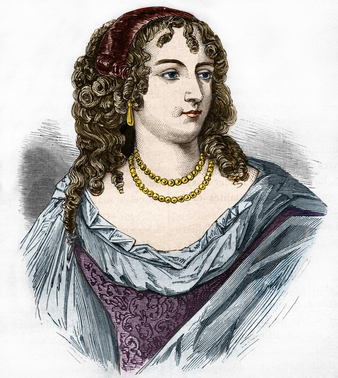 Ritratto di Marion Delorme (Marie de Lon, Demoiselle de Lorme) da French School