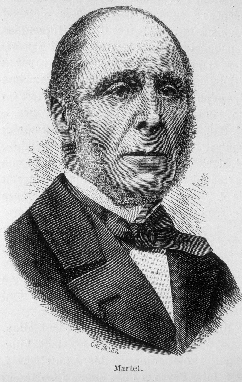 Ritratto di Martel (politico - sotto Thiers) - in "L