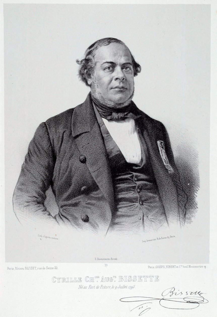 Ritratto del politico martinicano Cyrille Charles Auguste Bissette (1795-1858), grande sostenitore dell
