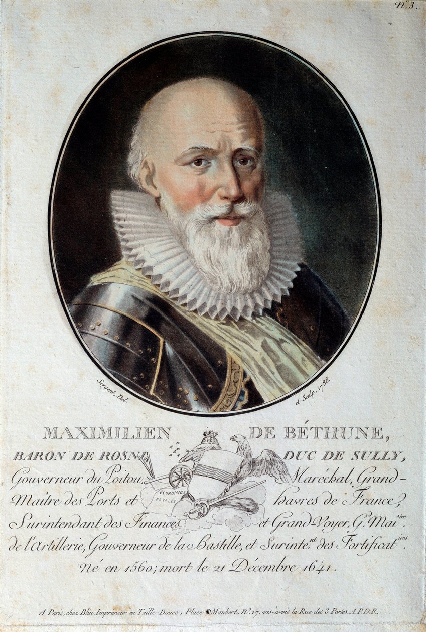 Ritratto di Maximilian de Bethune, Duca di Sully (1560-1641) da French School