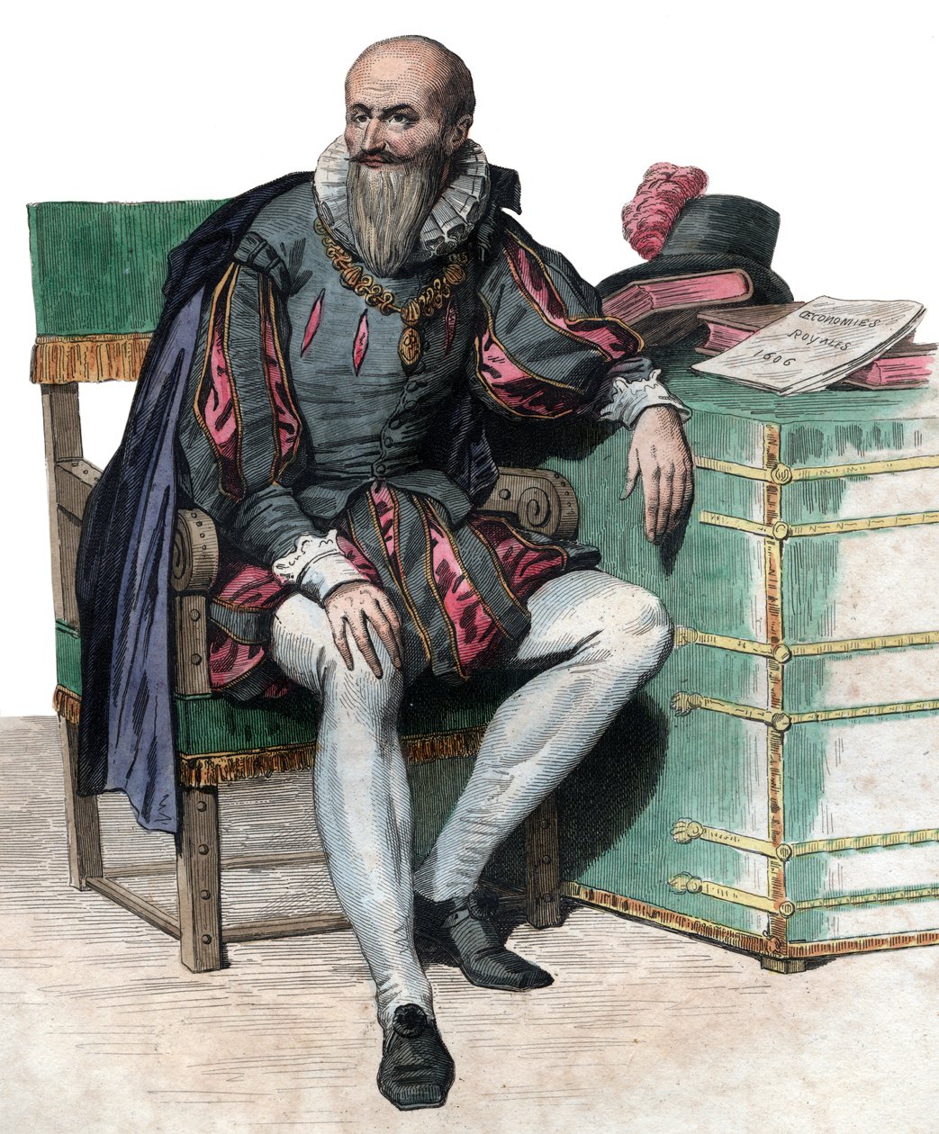 Ritratto di Maximilien de Béthune, Duca di Sully (1559-1641), soldato e ministro francese da French School