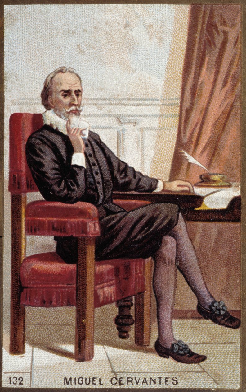 Ritratto di Miguel Cervantes (1547-1616), scrittore spagnolo da French School