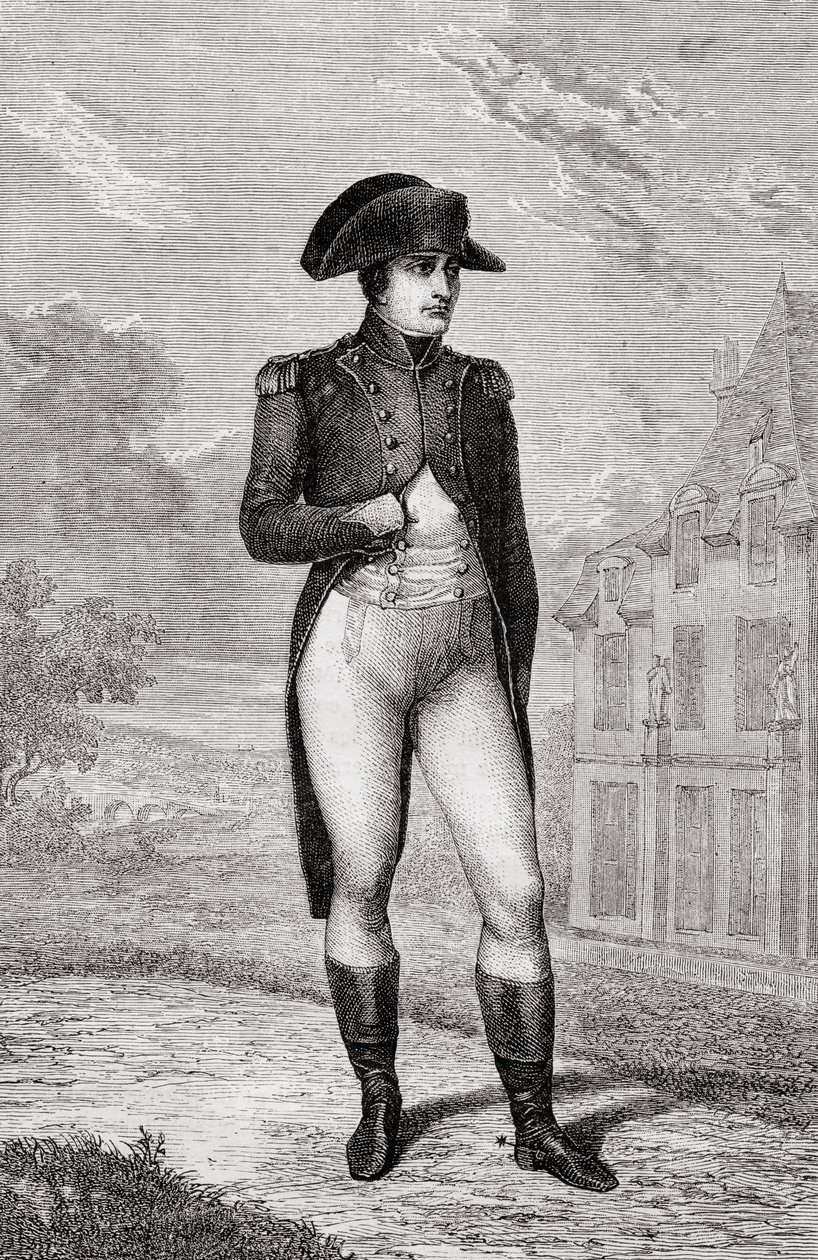 Ritratto di Napoleone Bonaparte, da Histoire de la Révolution Française di Louis Blanc da French School