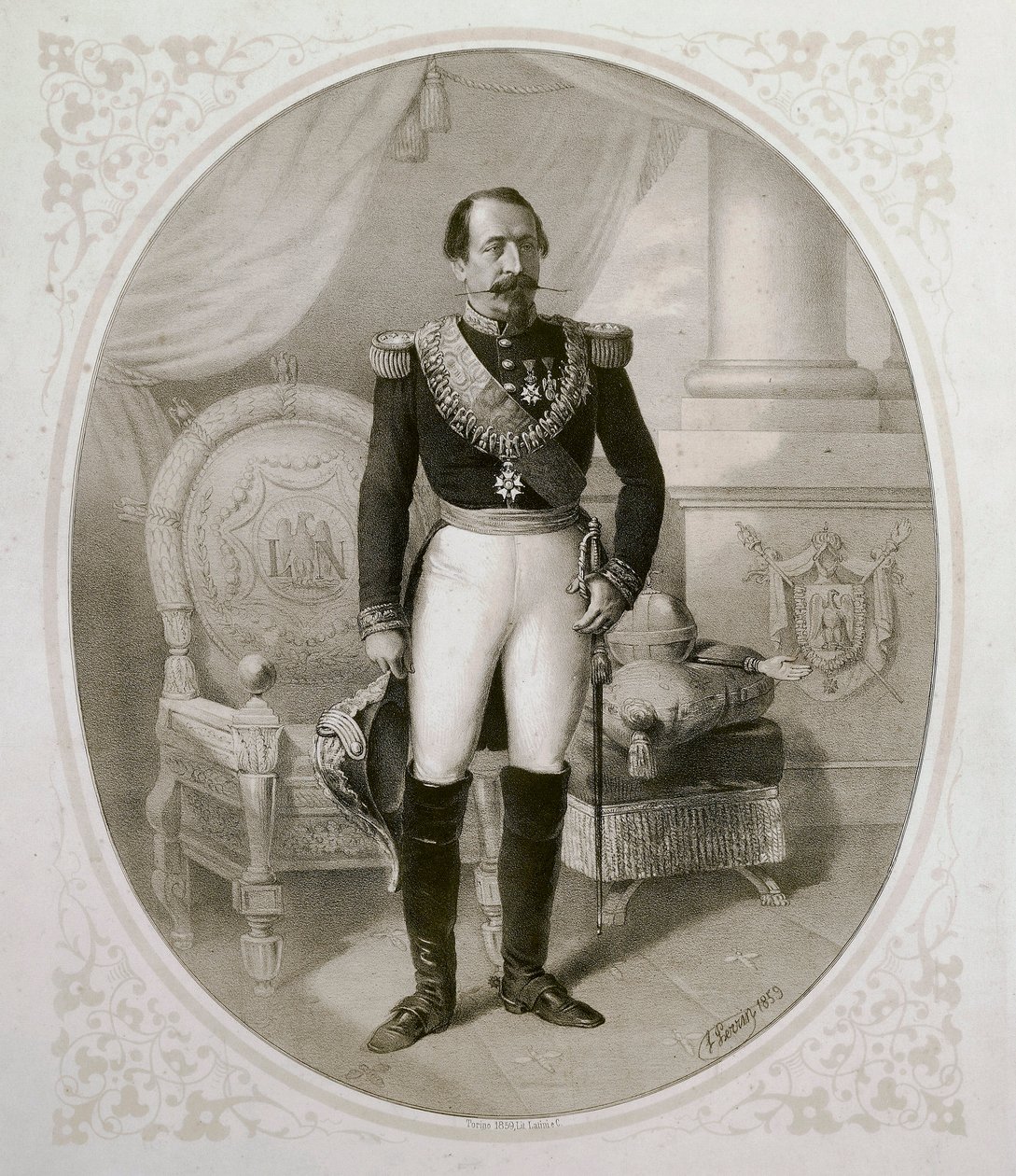 Ritratto di Napoleone III (1808 - 1873) da French School