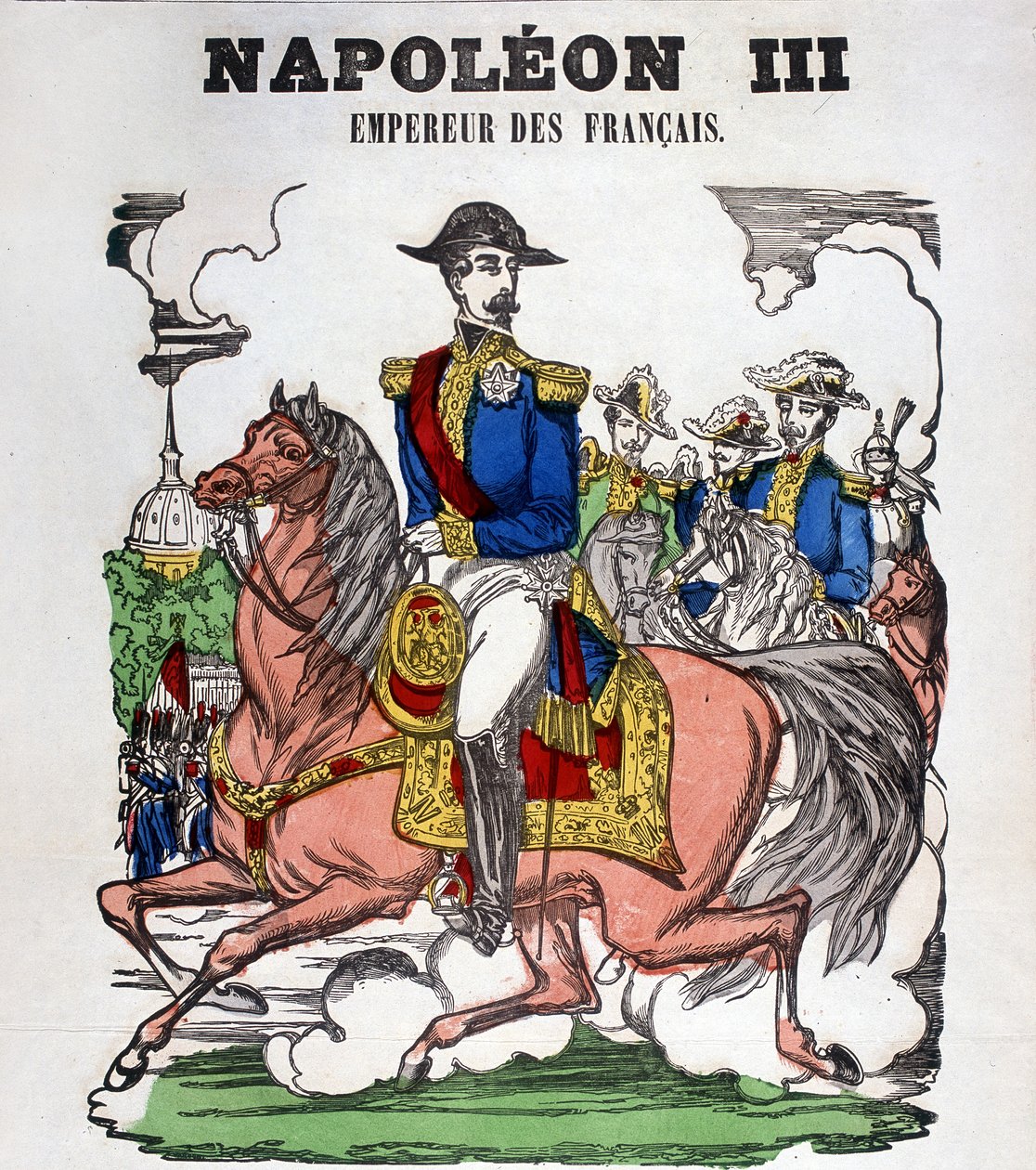 Ritratto di Napoleone III. Immagine di Épinal da French School